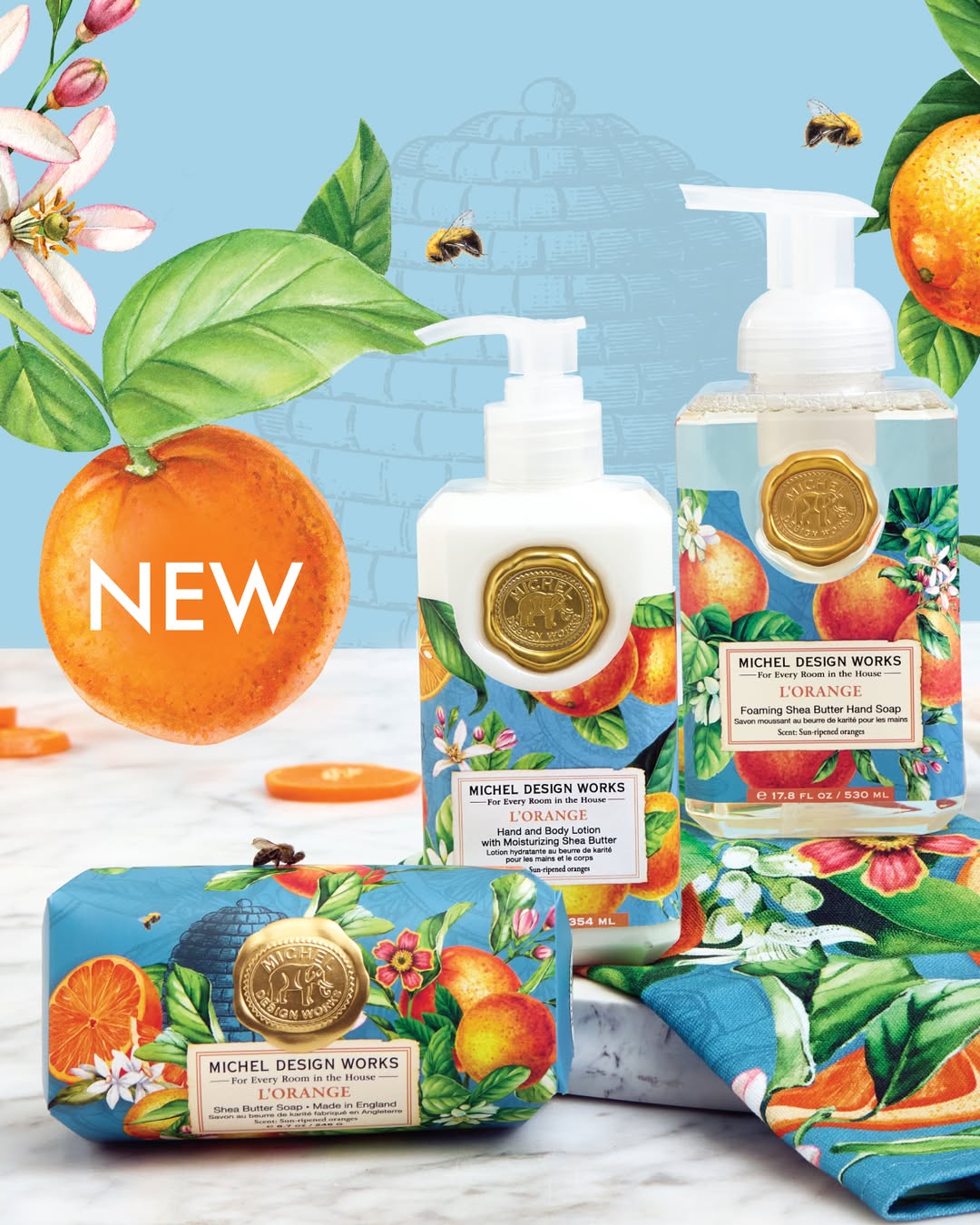 L'Orange Large Bath Soap Bar