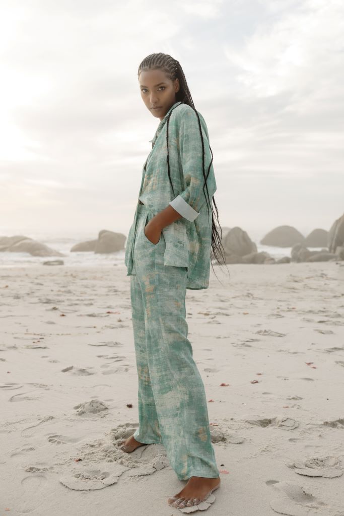 Santorini Pants in Seagreen