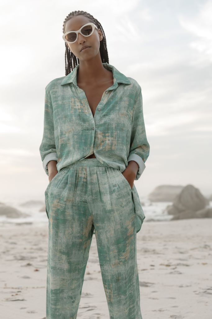 Santorini Pants in Seagreen