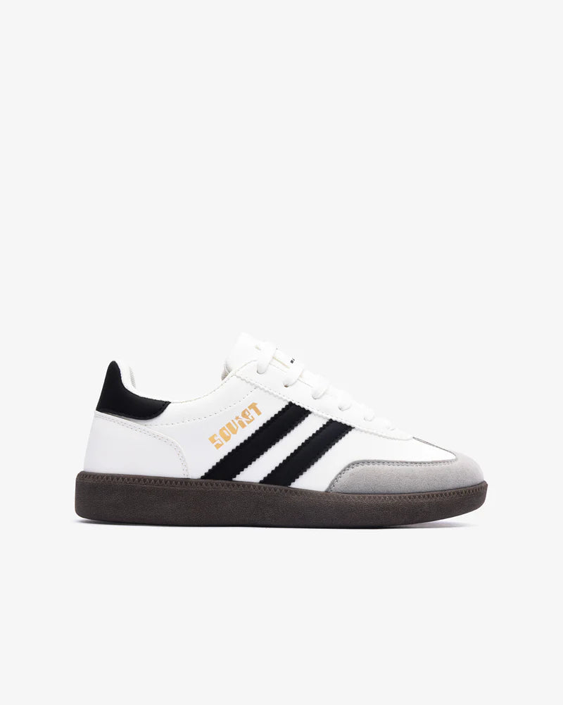 Ness Shoe in White / Black / Dark Gum