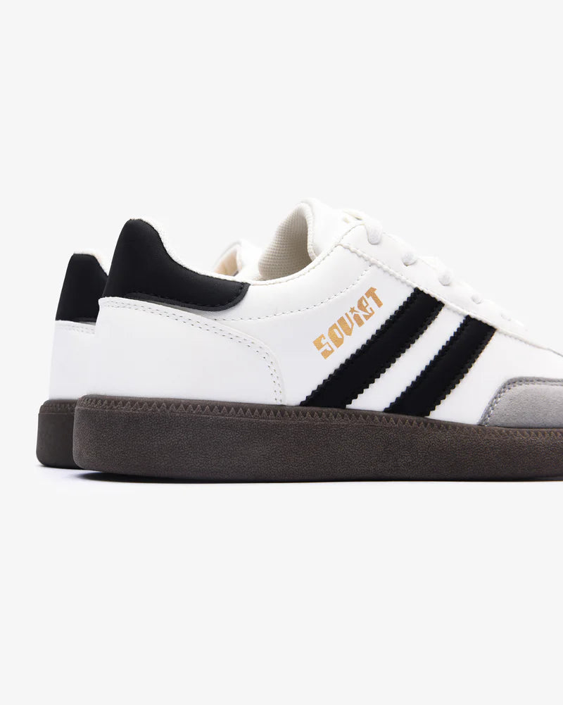 Ness Shoe in White / Black / Dark Gum