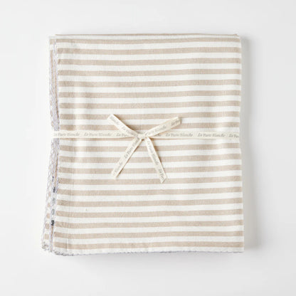 Cotton 3 Colour Stripe Tablecloth