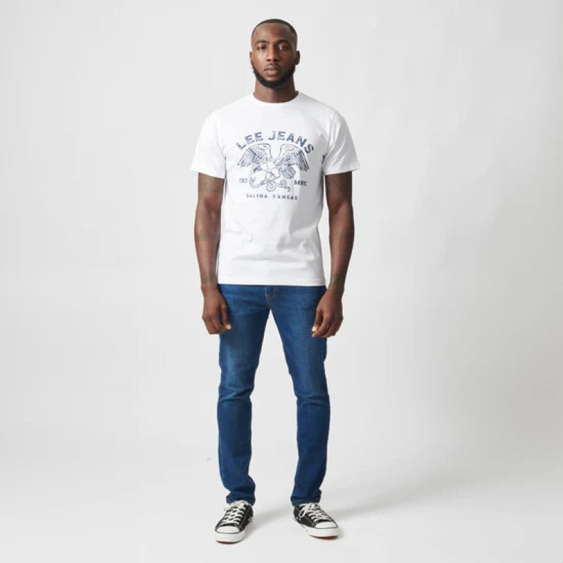 Kansas Bold SS Tee in White