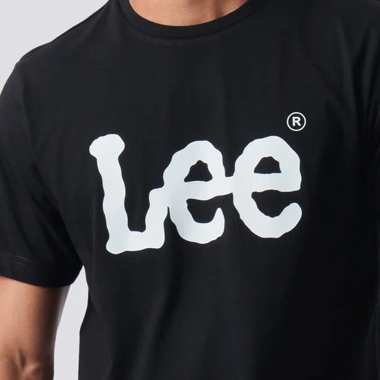 Large Logo SS Tee in Black