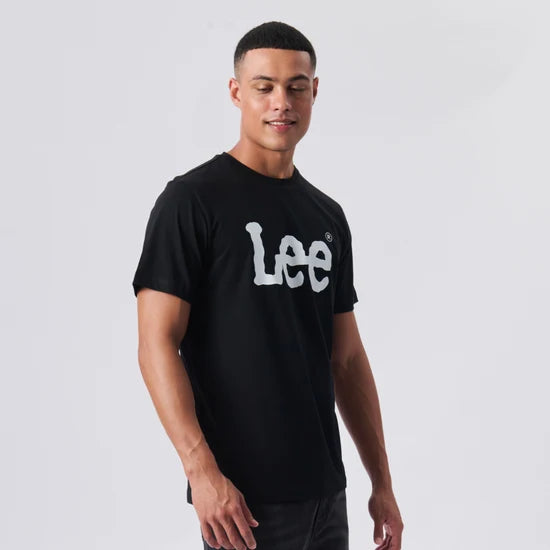 Large Logo SS Tee in Black