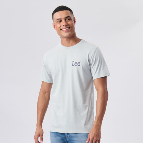 Wobbly SS Tee in Tin Grey