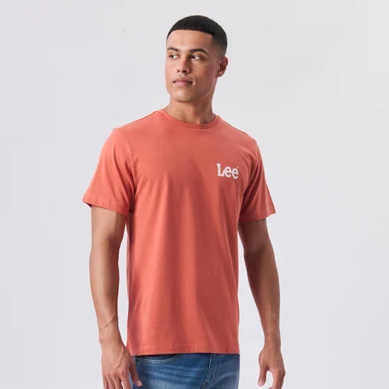Wobbly SS Tee in Redwood
