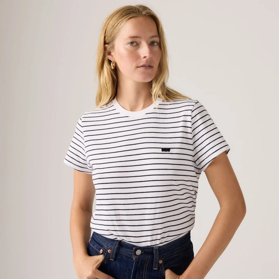 Favourite Cotton Tee in Course Stripe