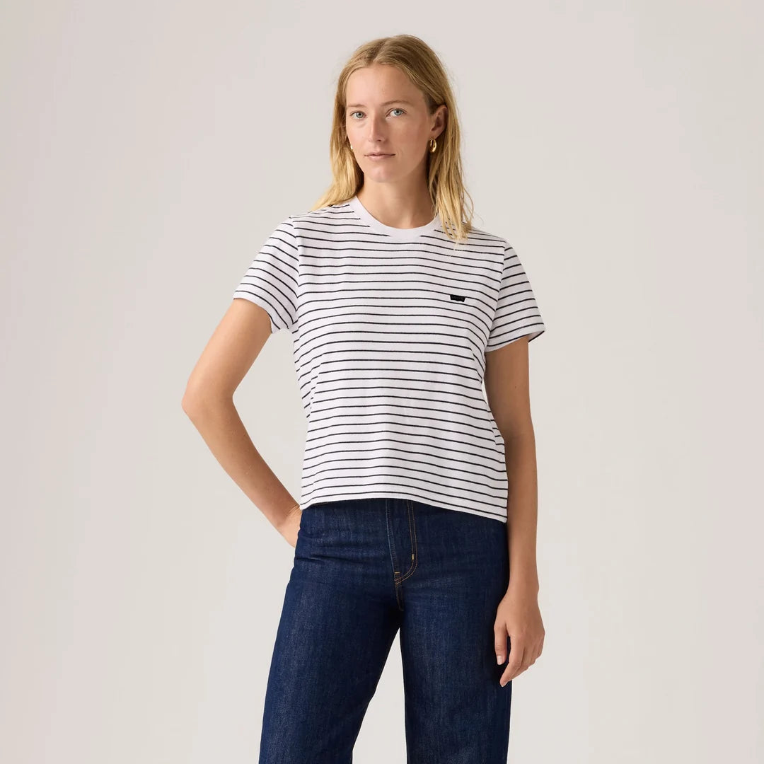 Favourite Cotton Tee in Course Stripe