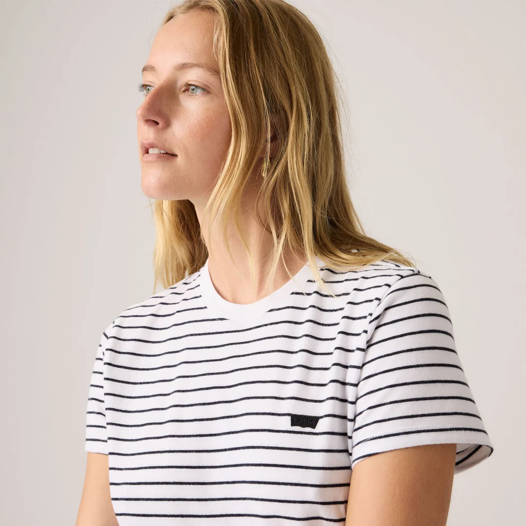 Favourite Cotton Tee in Course Stripe