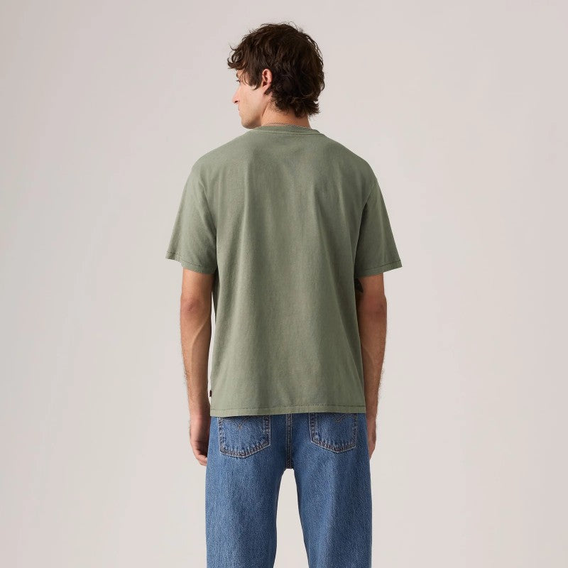 Red Tab Vintage Tee in Mulled Basil