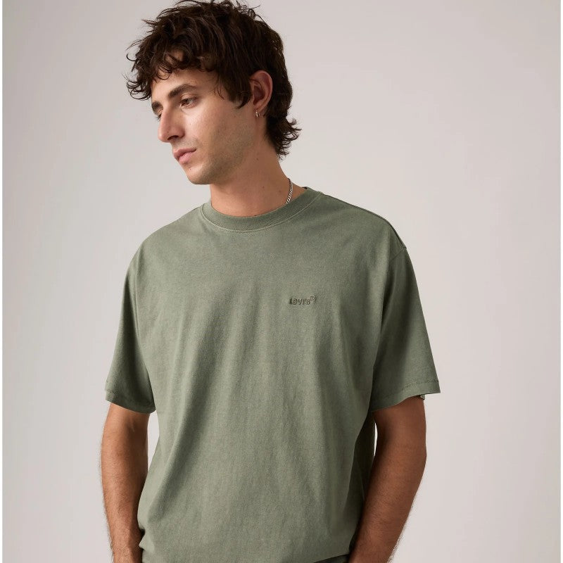 Red Tab Vintage Tee in Mulled Basil