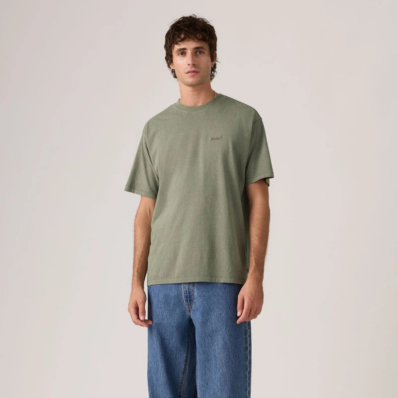 Red Tab Vintage Tee in Mulled Basil