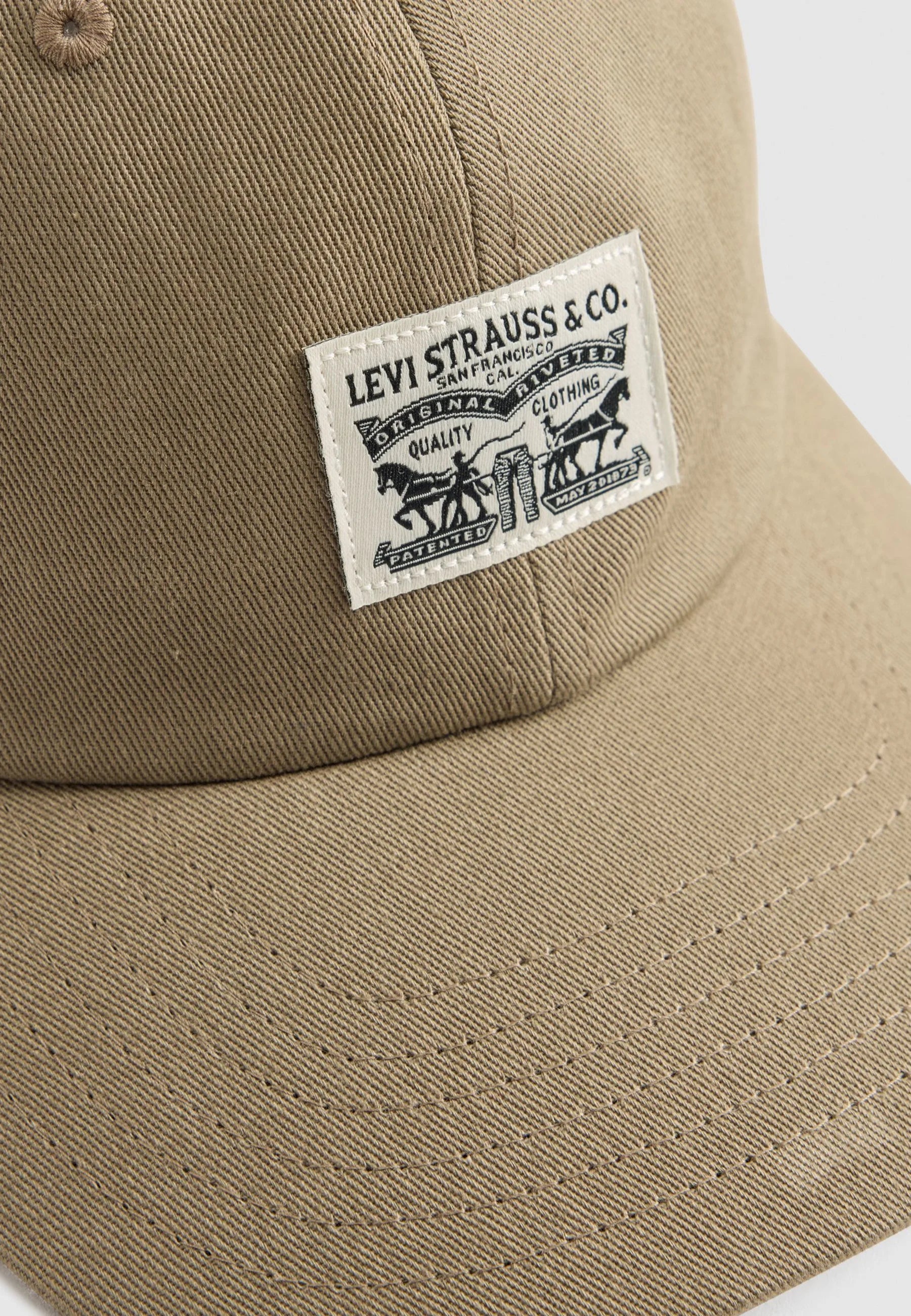Relaxed Dad Heritage Cap in Dark Khaki