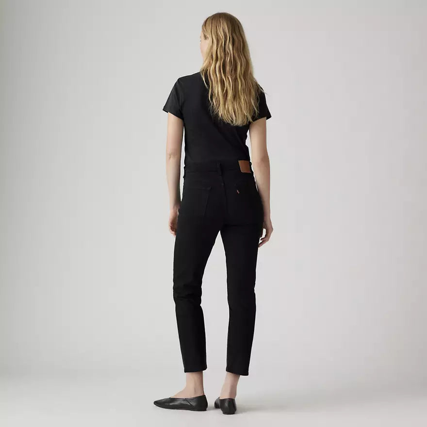 W 501 Crop Jean in Black Sprout