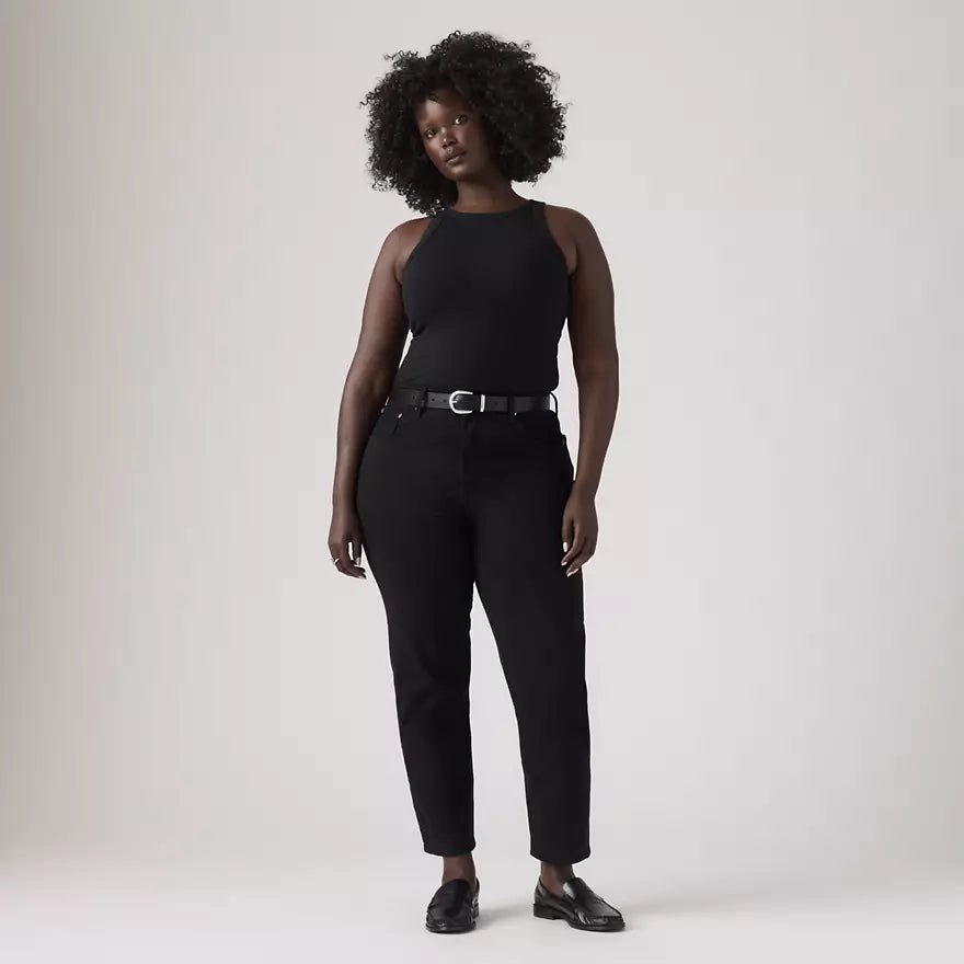 W 501 Crop Jean in Black Sprout