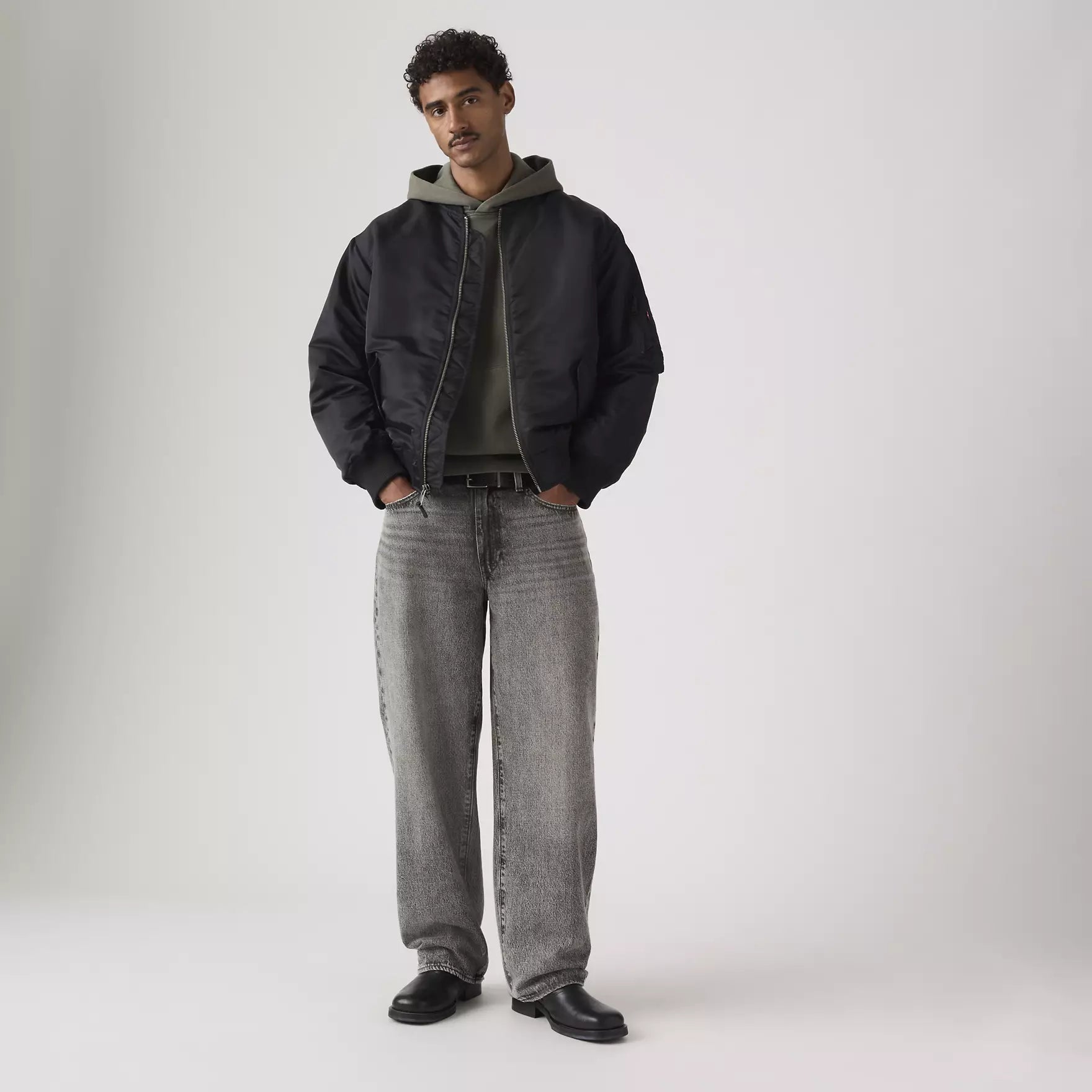 578 Baggy Jeans in Grey Nights