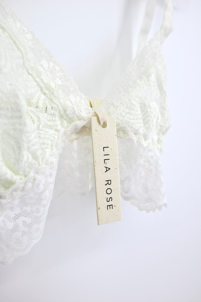 Lace Bralette in Milk