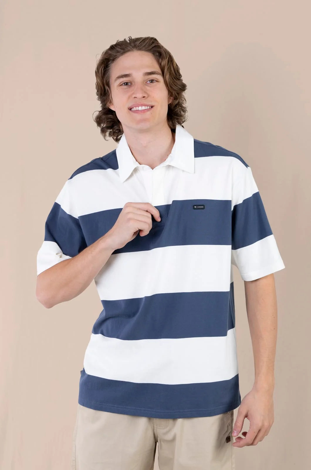 Amster SS Polo in Thick Stripe