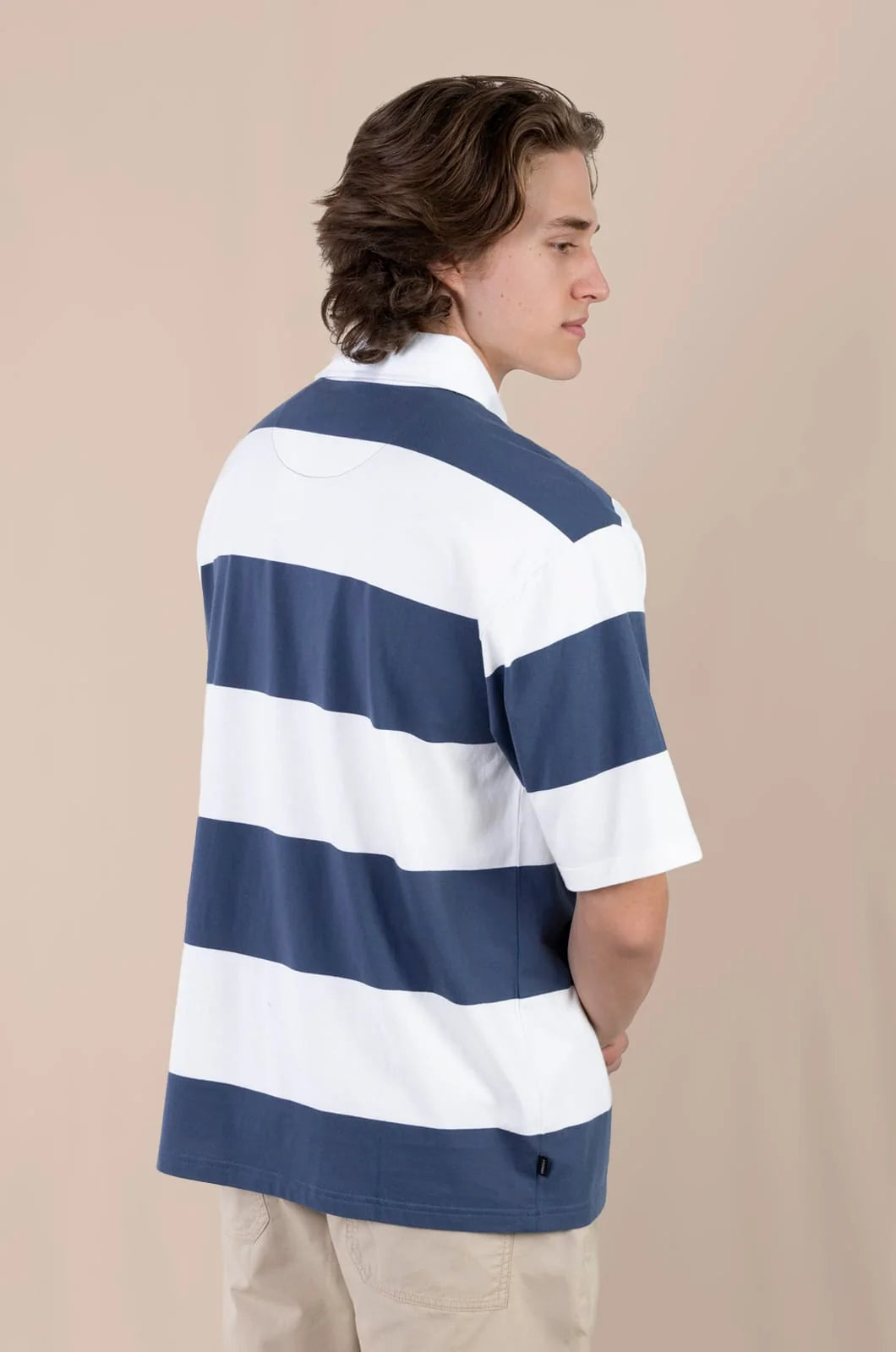 Amster SS Polo in Thick Stripe