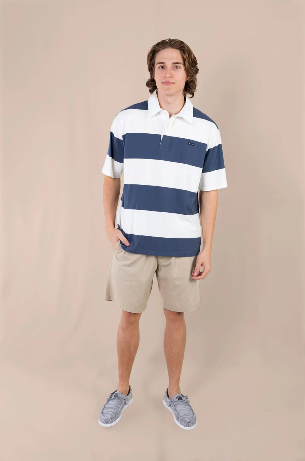 Amster SS Polo in Thick Stripe
