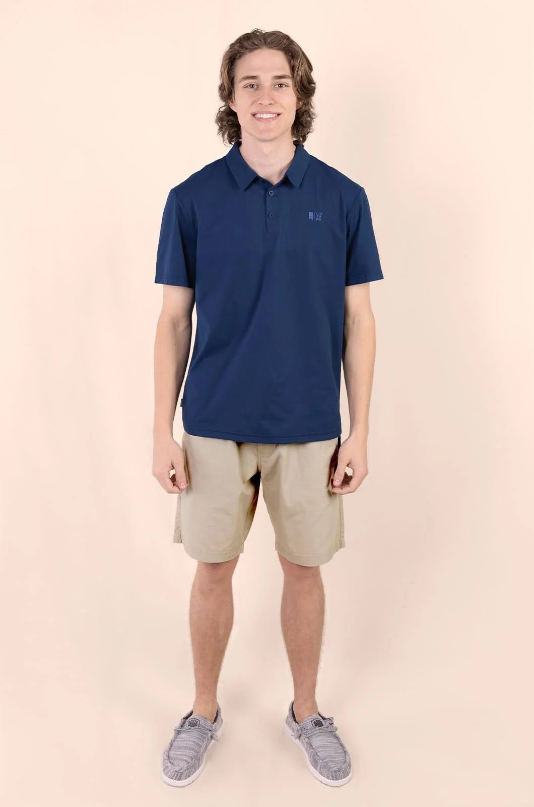Arne Hybrid Polo in Navy Floral