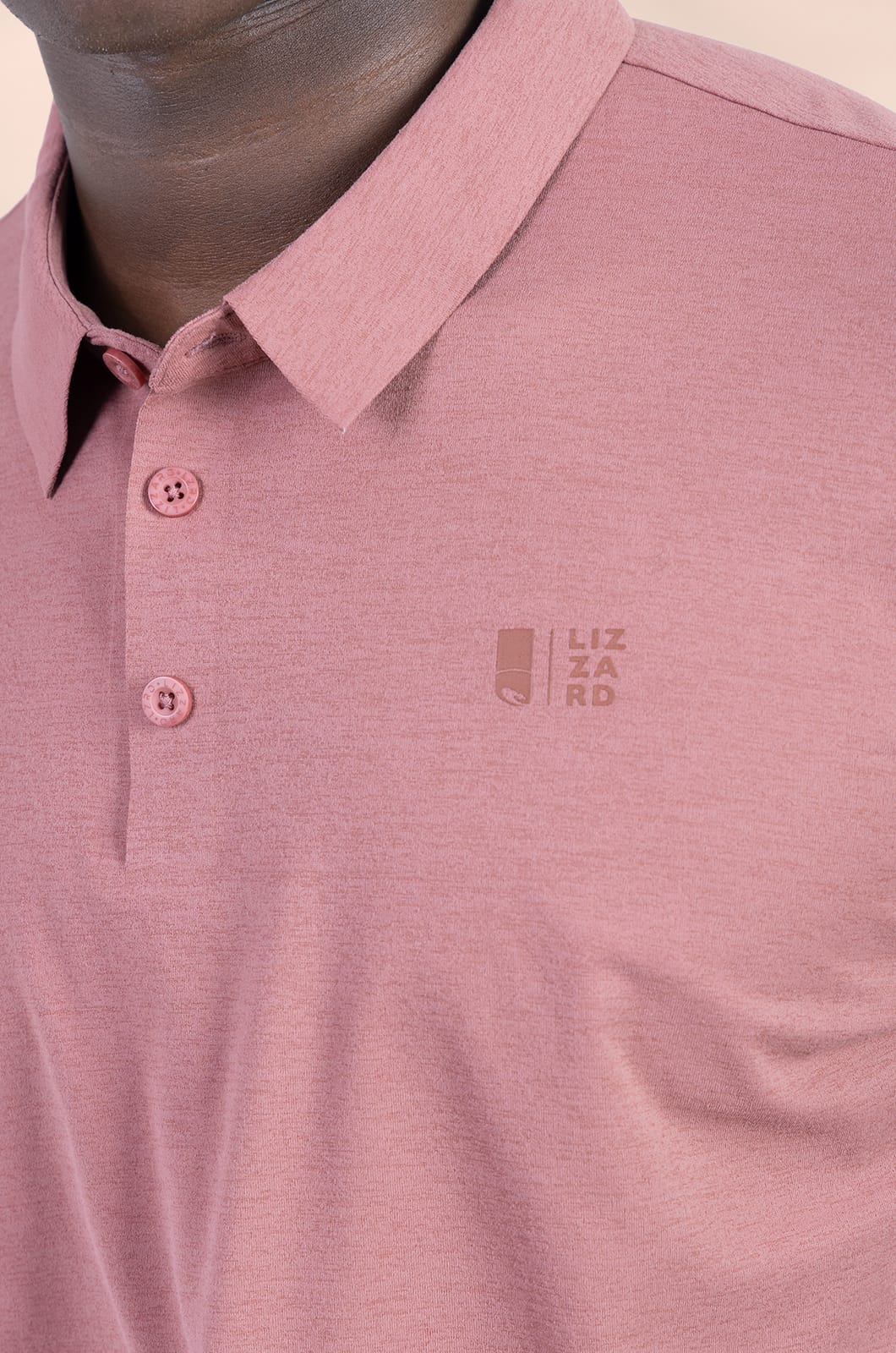 Arne Hybrid Polo in Cedar Red