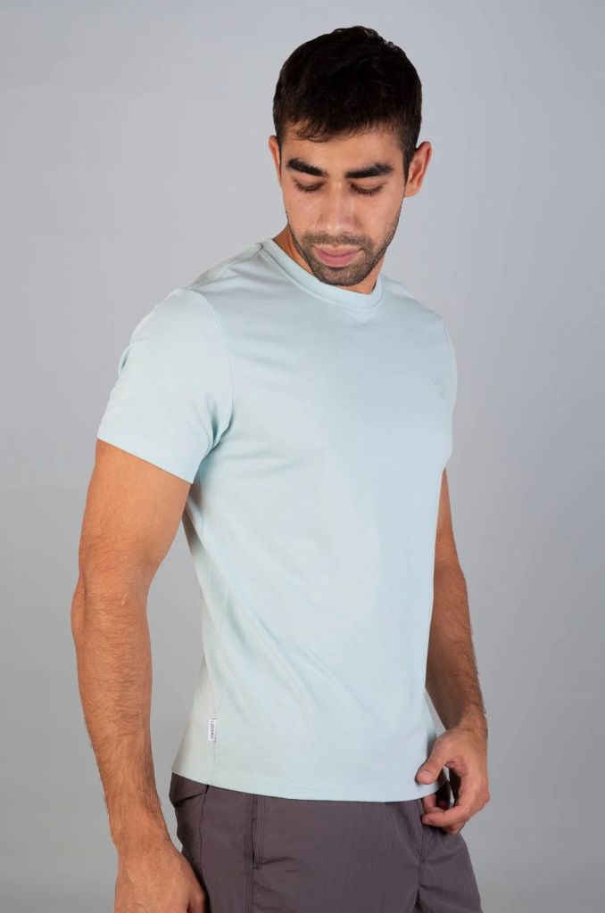 Carver SS Tee in Pastel Blue