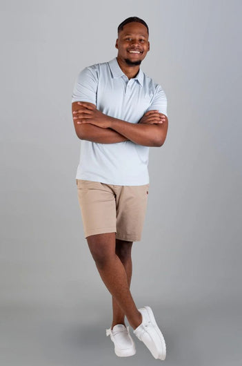 Fineas SS Golfer in Pastel Blue