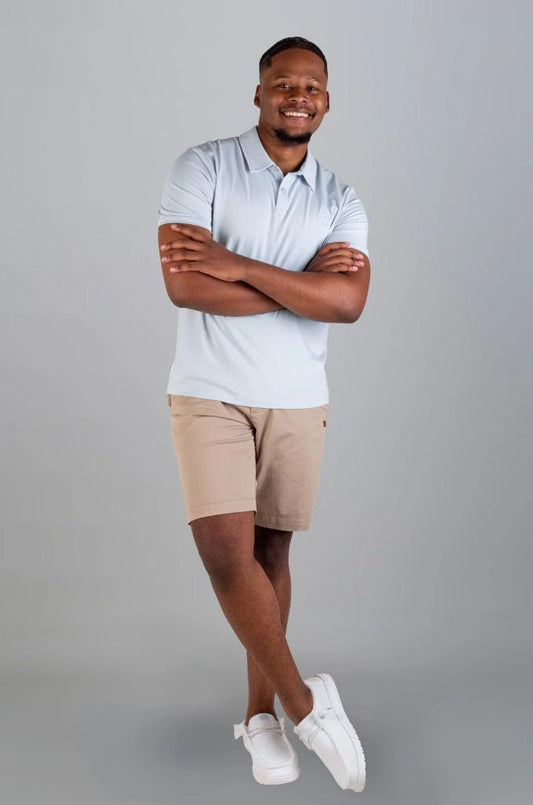 Fineas SS Golfer in Pastel Blue