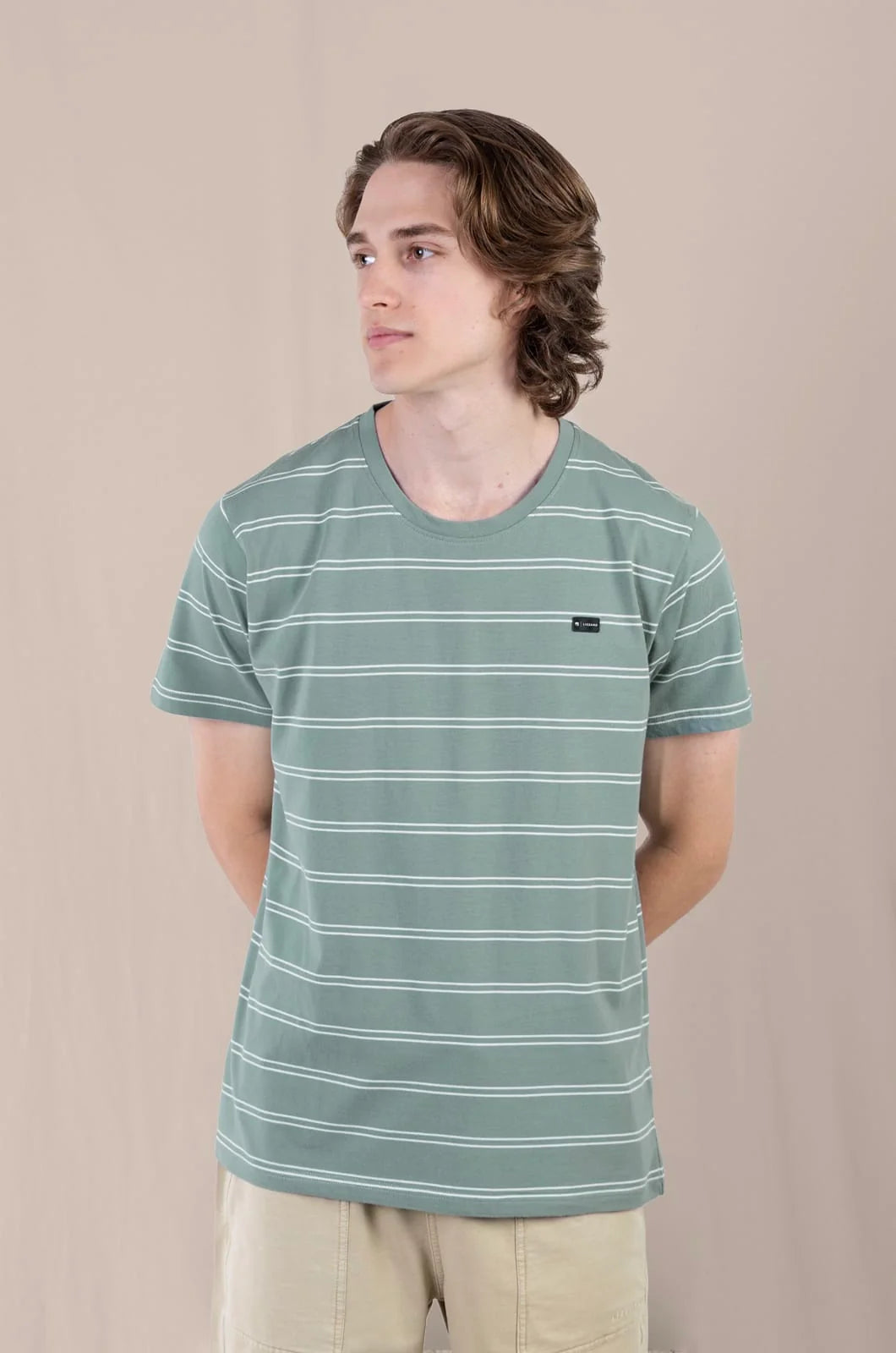 Frogg SS Tee in Thin Stripe
