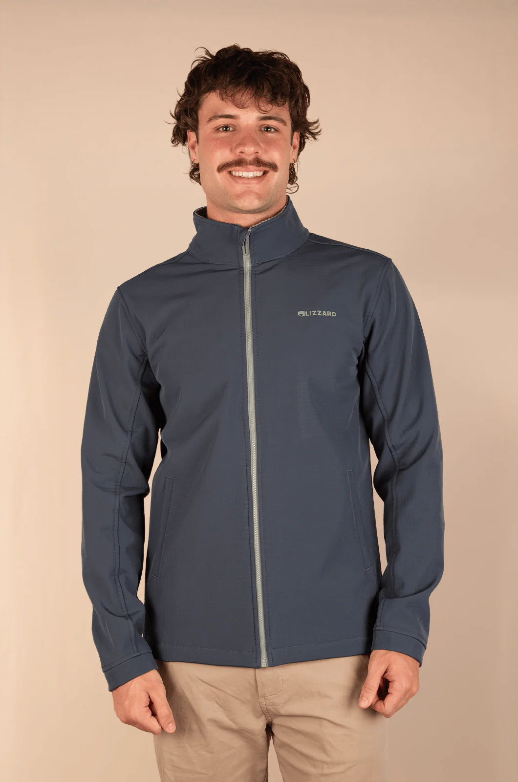 Genui Zip Through Jacket in Navy / Olive