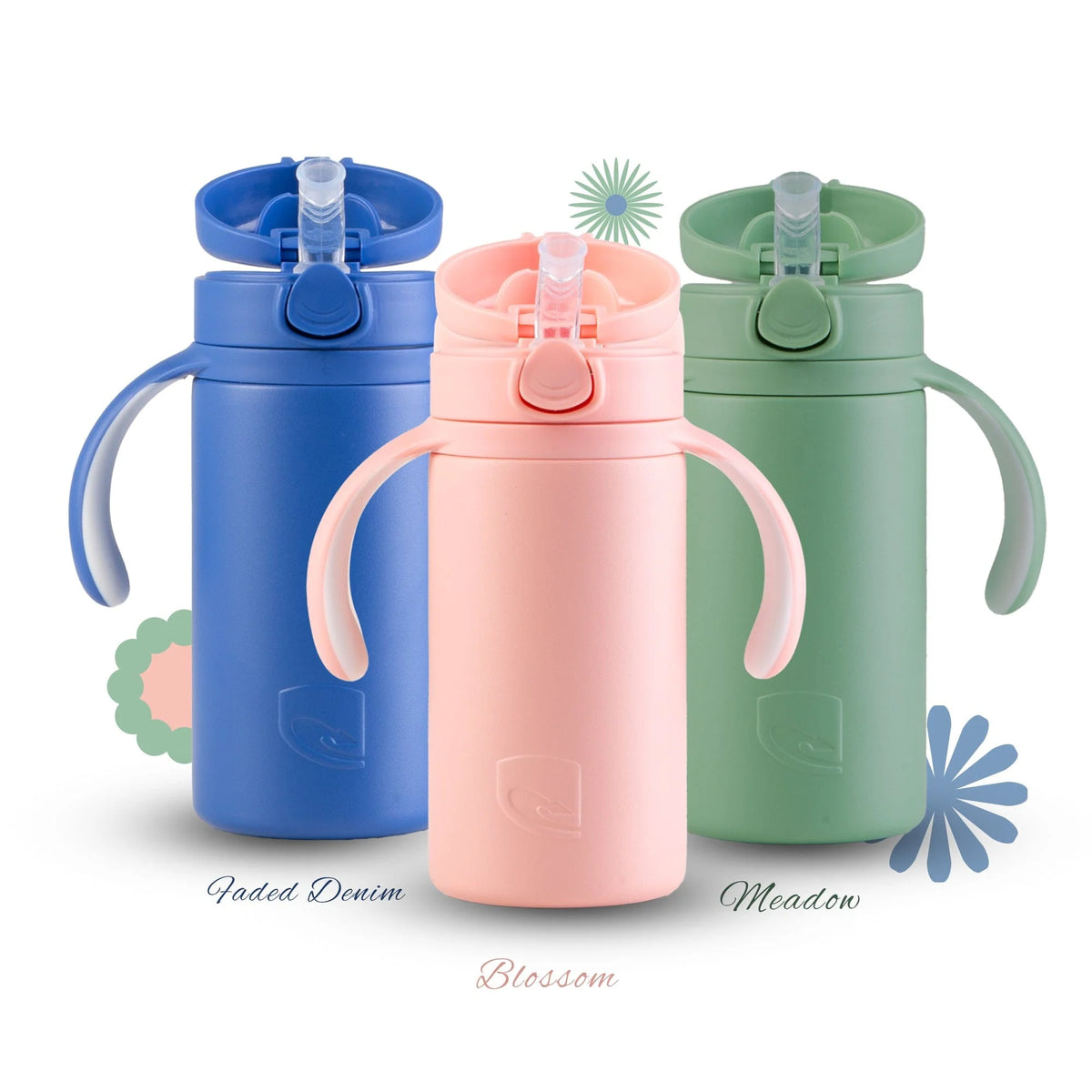 Hatchling Kids Flask in Faded Denim / 280ml