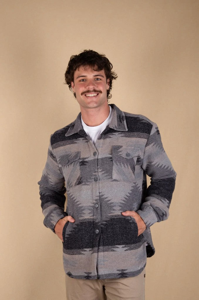 Iquano LS Shacket in Grey