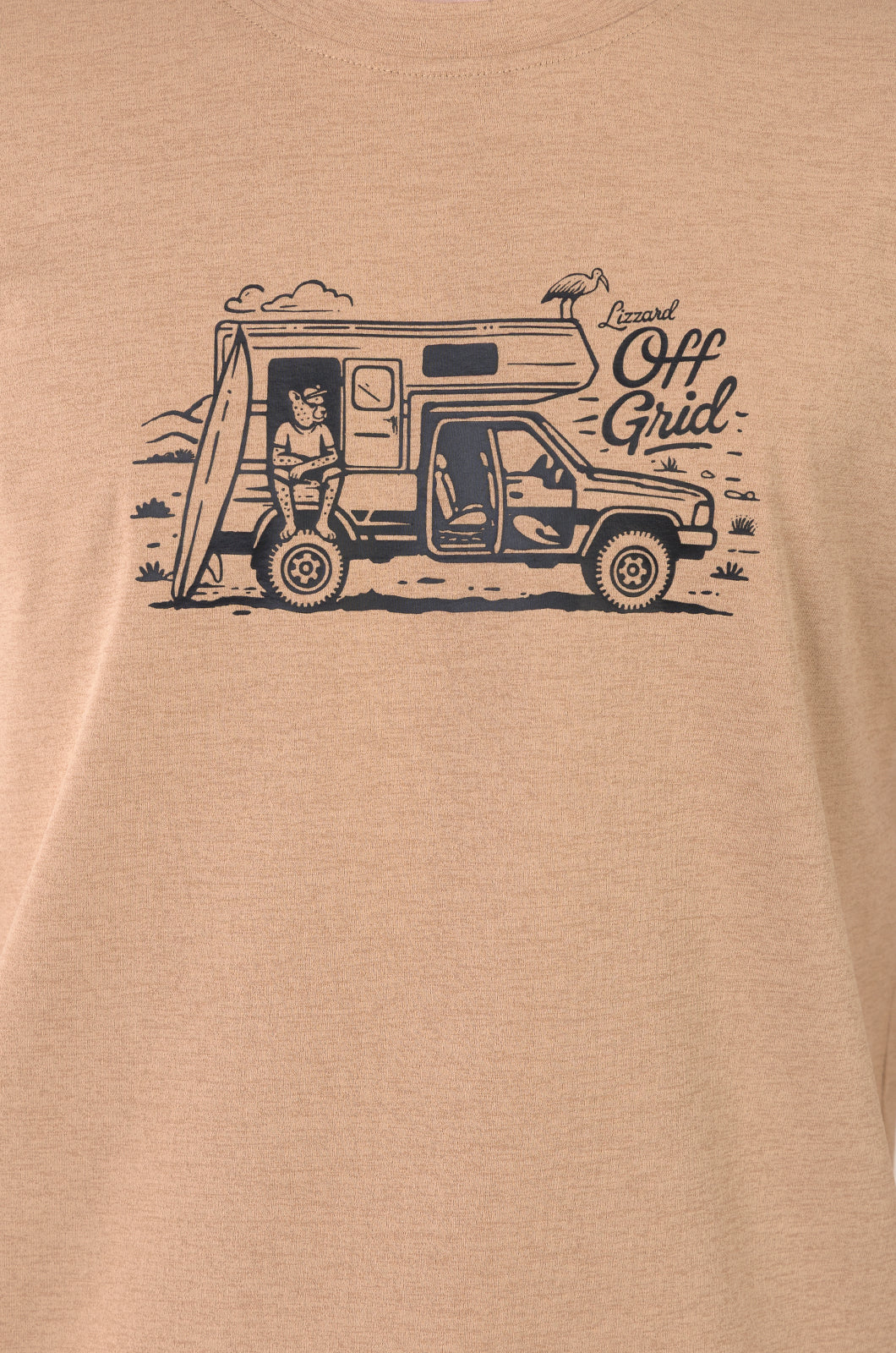 Jeb Hybrid Tee in Warm Taupe
