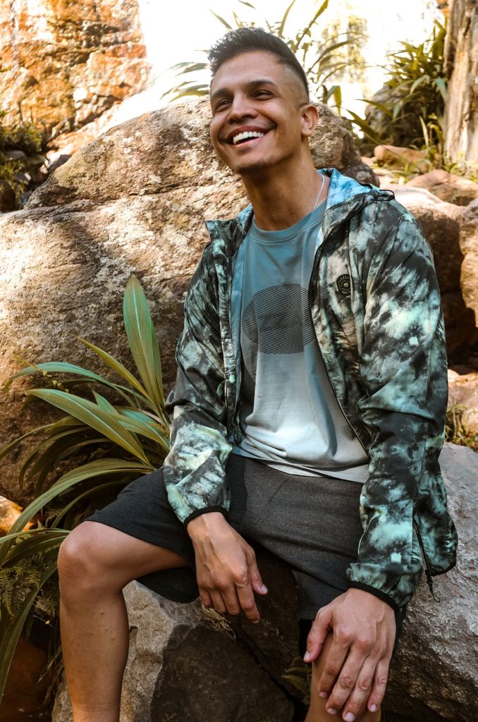 Kean Pocketable Parka in Tie Dye