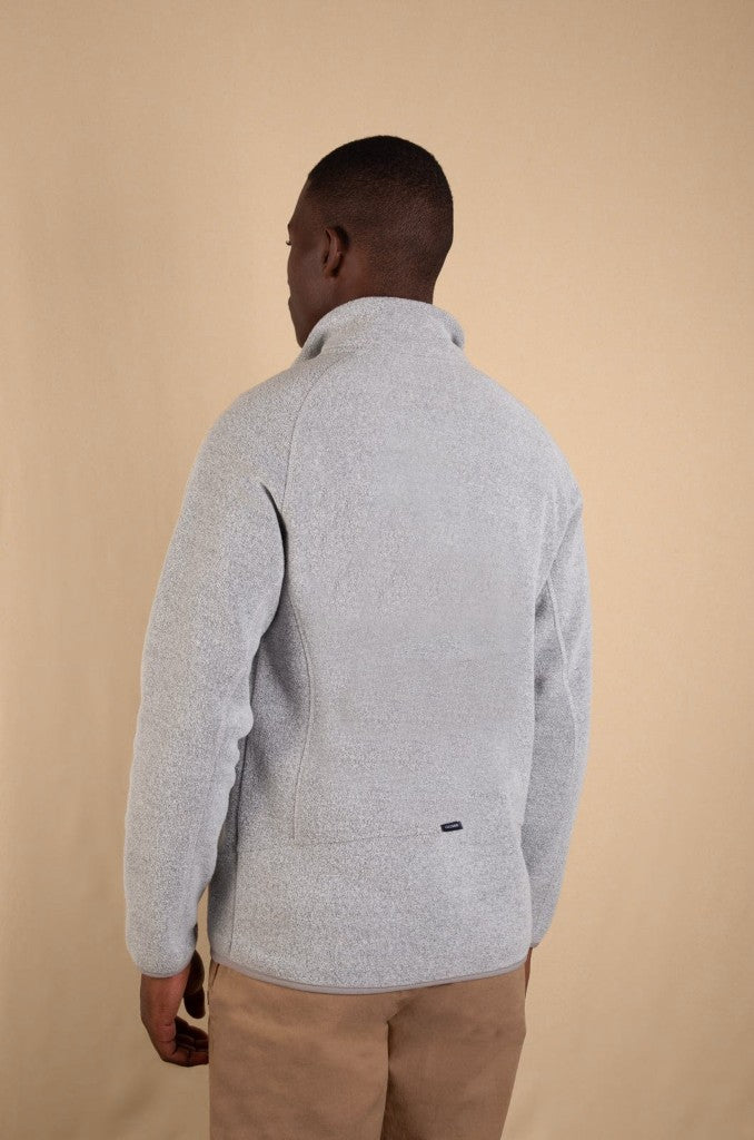 Loro Zip Through in Light Grey