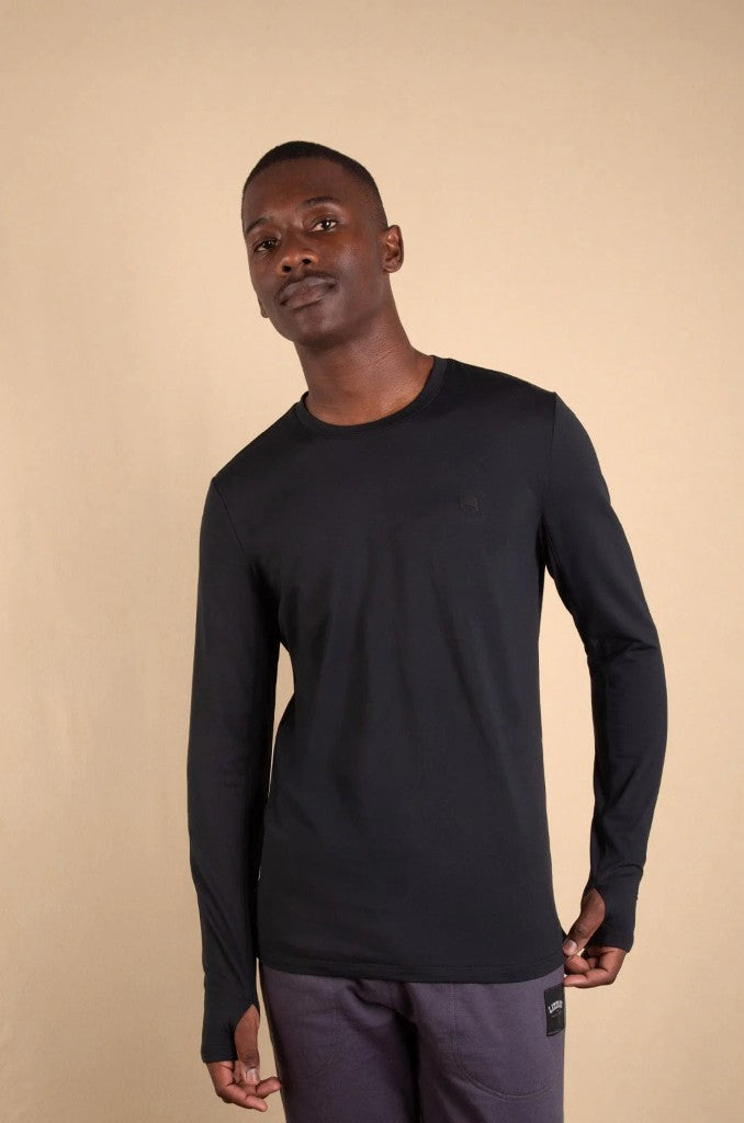 Moller LS Box Tee in Black