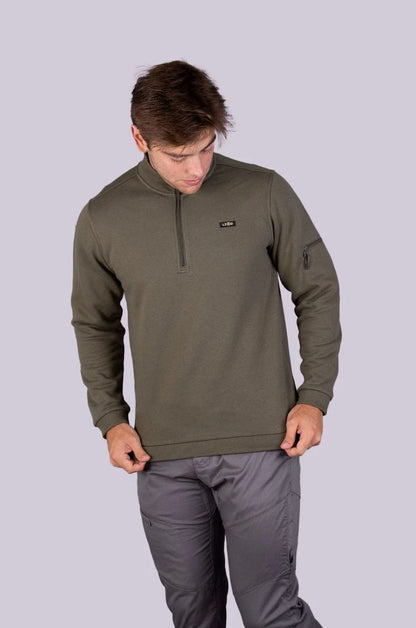 Obliq 1/3 Zip Pullover in Deep Depths