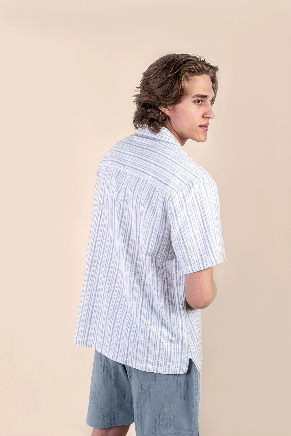 Sallo SS Button Up in Light Blue