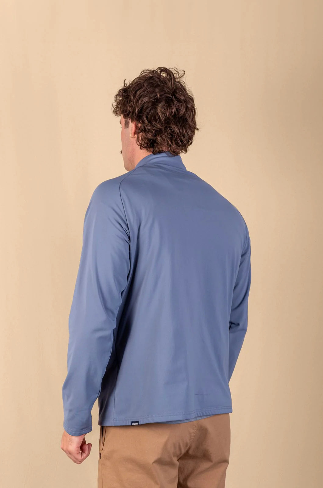 Strand 1/3 Zip Pullover in Blue