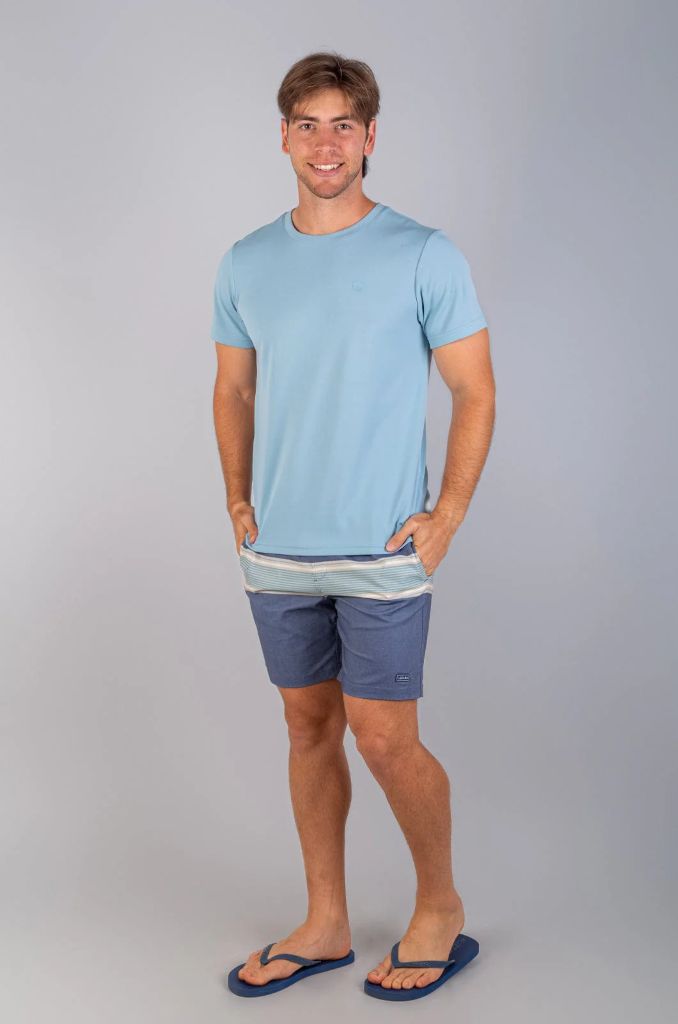 Symli Boardshort in Navy Stripe