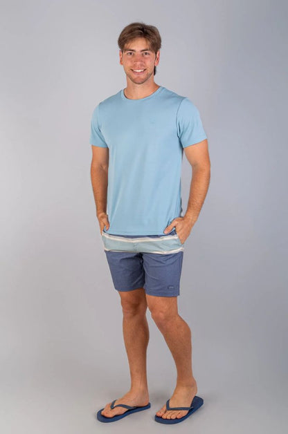 Symli Boardshort in Navy Stripe