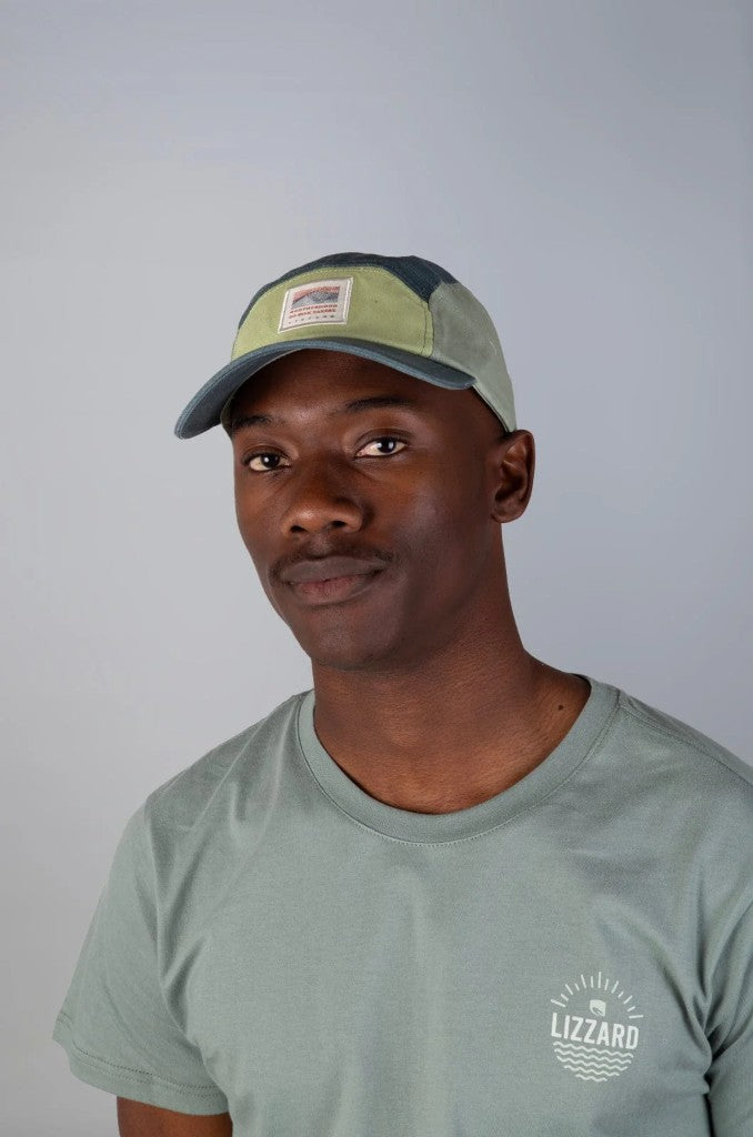 Turin Cap in Green Colour Block