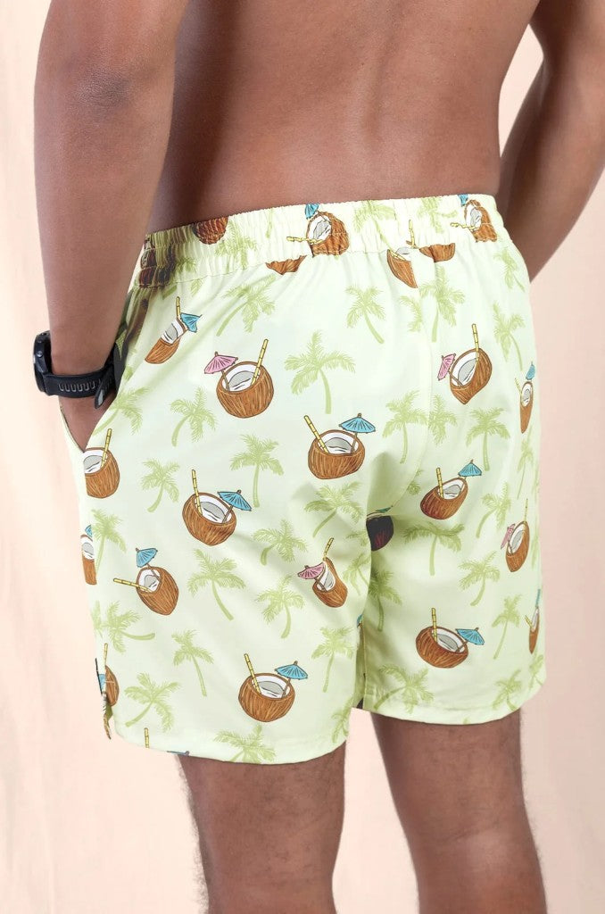 Vince Elasticated Boardie in Coconuts