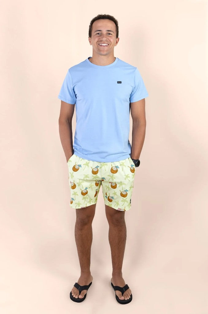 Vince Elasticated Boardie in Coconuts