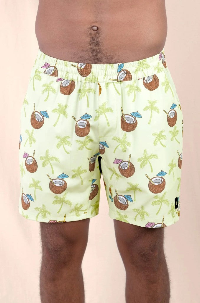Vince Elasticated Boardie in Coconuts