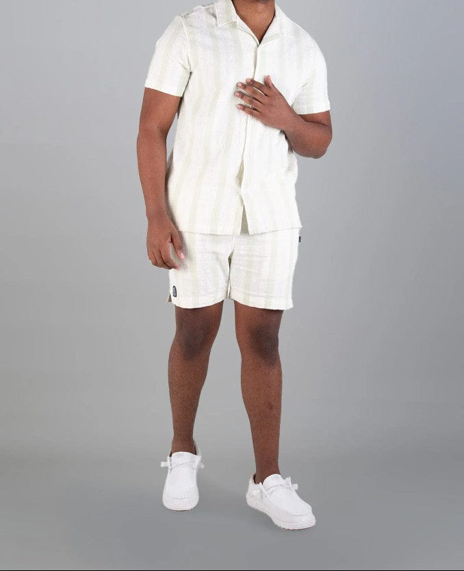 Wavile Walkshort in Green Stripe