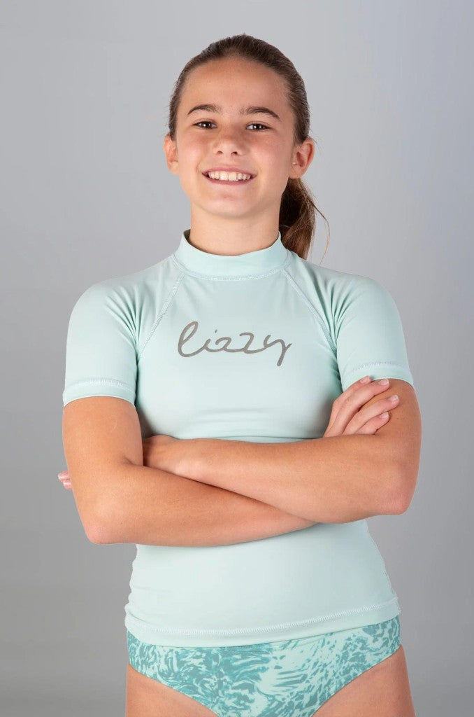 Candiru Girls SS Rashie in Green Mist