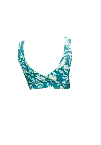 Capella Athletic Sports Bra in Teal Floral